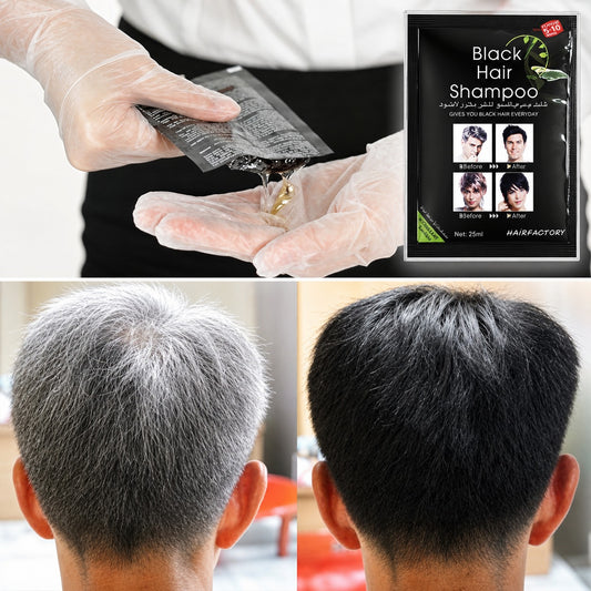 Shampoo Black Hair - Cubre Canas Y Recupera el Negro Natural en Minutos